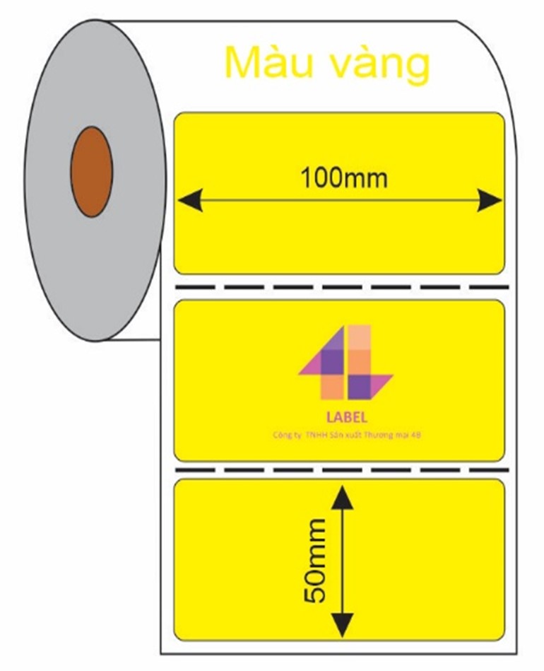 in tem mã vạch 100mm x 50mm (vàng)